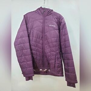 Columbia Women's Heavenly Omni Heat Hooded Puffer Jacket Coat Sz Medium